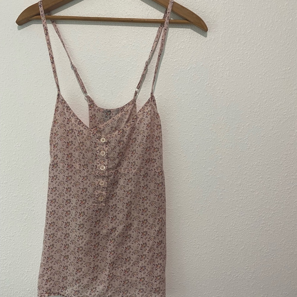 Mango Floral Tank Top SZ S
